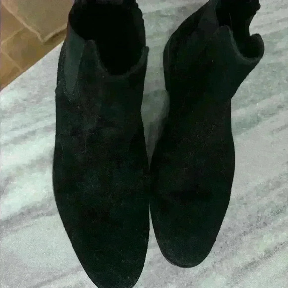 Black Chelsea Boots Men Flock Slip-On Business Men Short
Boots Size 39 - Picture 6 of 9